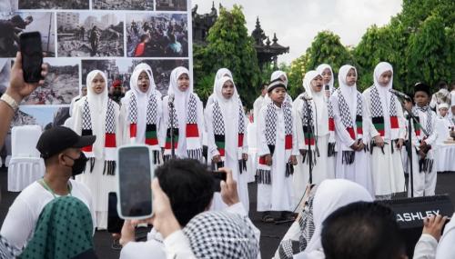 Aksi Bela Palestina di Bali